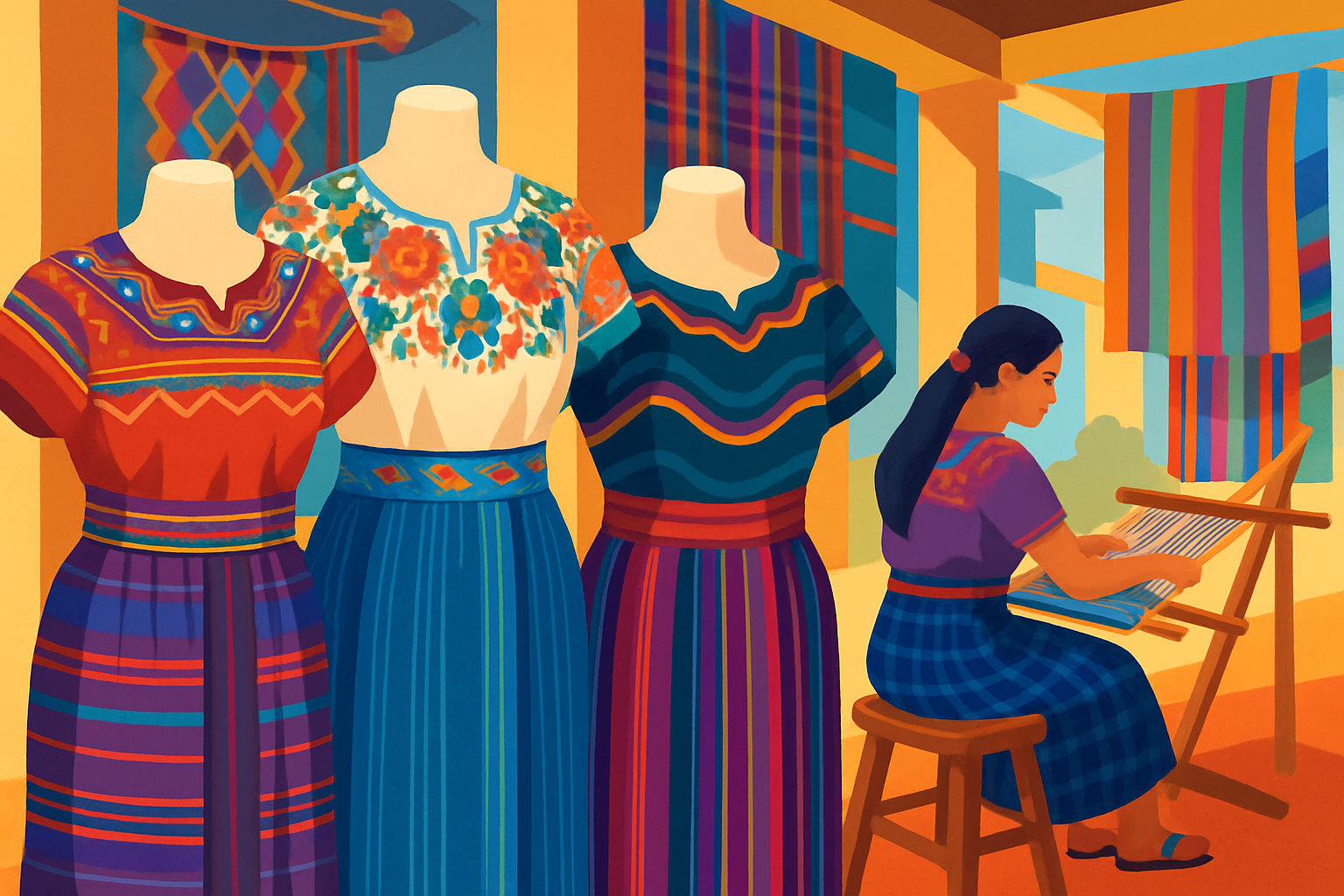 Traditional Guatemalan Clothing - Materials And Techniques