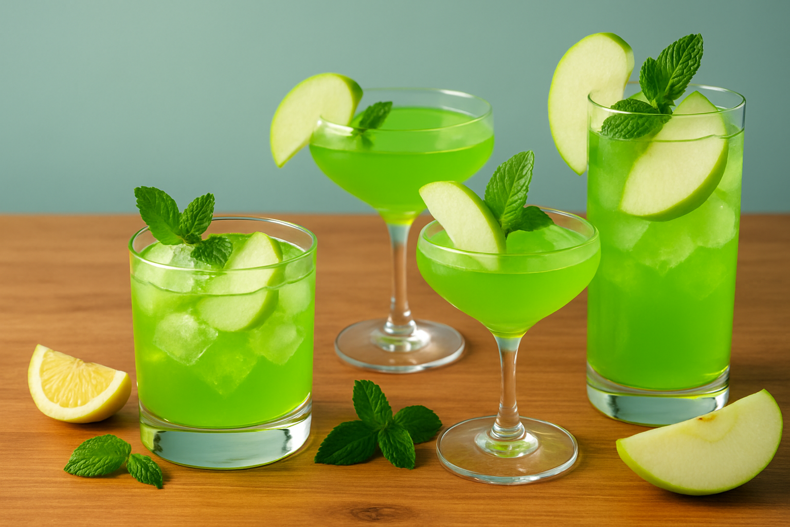 Simple Recipes Easy Sour Apple Pucker Drinks