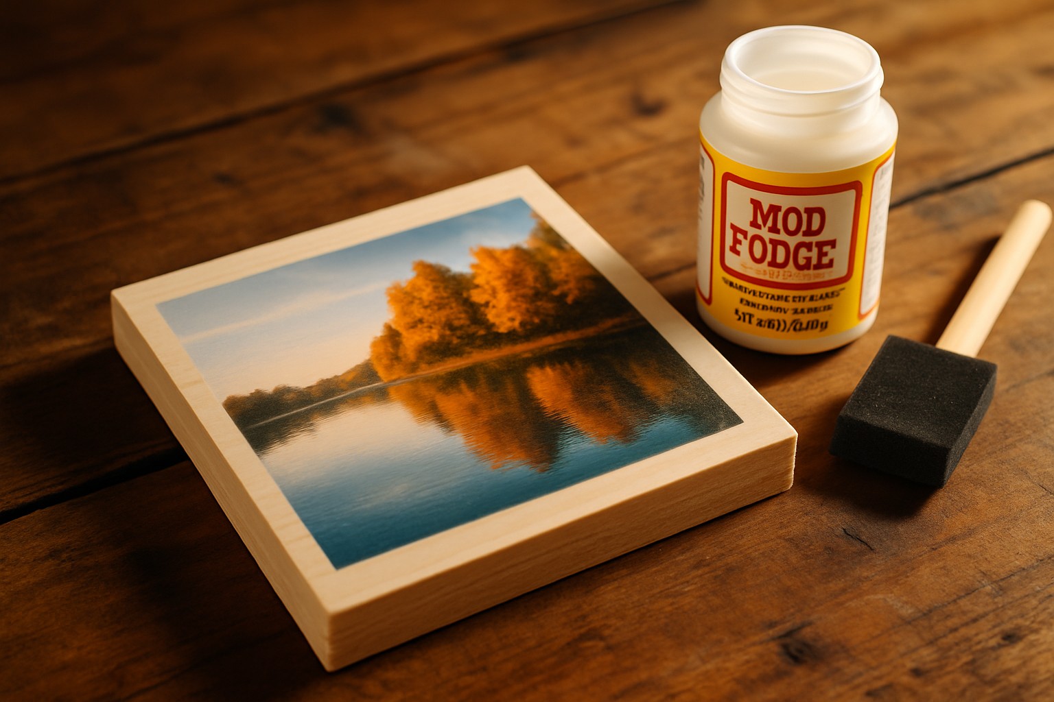 Wood Transfer with Mod Podge That Won