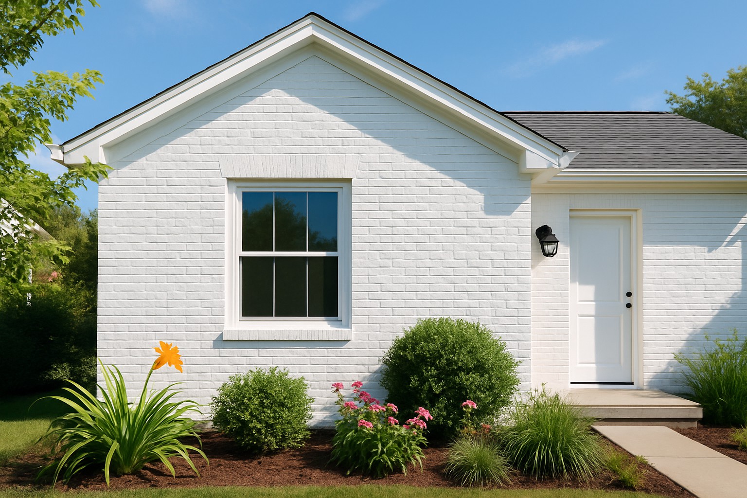 Painting a Brick House White Without Ruining the Look