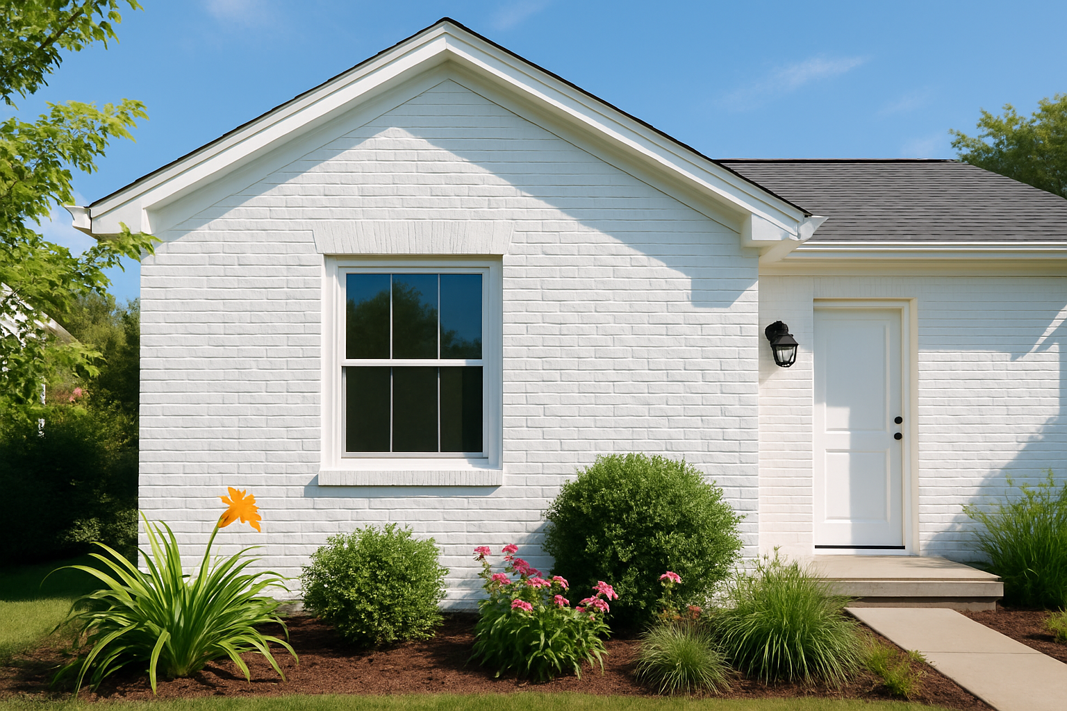 Painting a Brick House White Without Ruining the Look