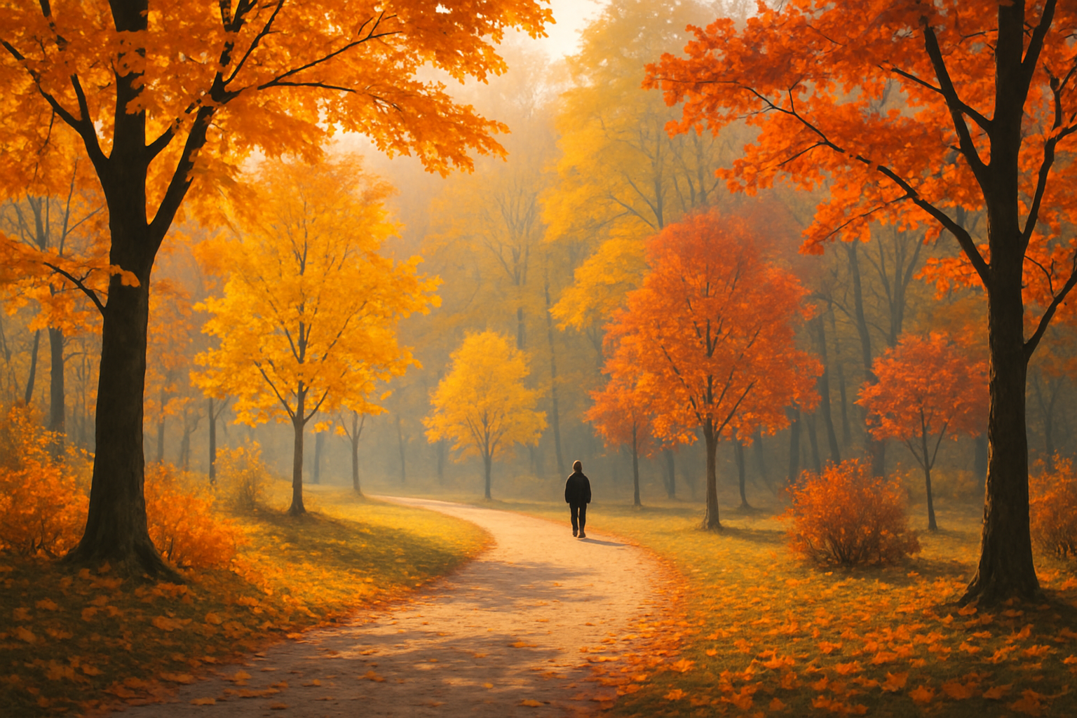 Peaceful autumn walks in Budapest